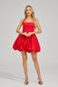 Esmee - Scarlet Whirl Halter Dress