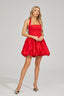 Esmee - Scarlet Whirl Halter Dress