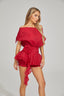 Ines - Red Dream Ruffle Mini Dress