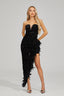 Kiara - Black Sequin Maxi Dress