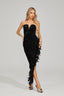 Kiara - Black Sequin Maxi Dress