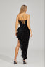 Kiara - Black Sequin Maxi Dress