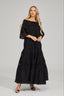Solene - Black Lace Maxi Dress