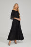 Solene - Black Lace Maxi Dress