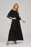 Solene - Black Lace Maxi Dress