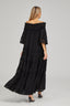 Solene - Black Lace Maxi Dress