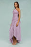 Nevina - Purple Frill Maxi Dress