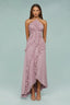 Nevina - Pink Frill Maxi Dress