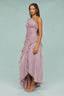 Nevina - Pink Frill Maxi Dress