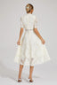 Sade - White Lace Midi Dress