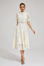 Sade - White Lace Midi Dress