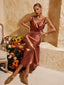 Coastline - Satin Midi Dress