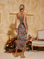 Luz - Leopard Ruched Skirt Set