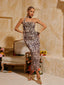 Luz - Leopard Ruched Skirt Set