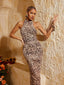 Samaria - Leopard Ruched Midi Dress