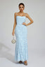 Cressida - Lace-up Maxi Dress
