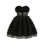 Samira - Black Bloom Corset Mini Dress