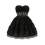 Samira - Black Bloom Corset Mini Dress