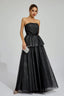 Kim - Black Mesh Maxi Dress