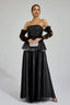 Kim - Black Mesh Maxi Dress