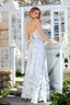 Castor - Blue Floral Maxi Dress