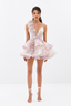 Marya - Pink Flower Mini Dress