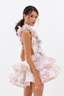 Marya - Pink Flower Mini Dress