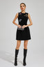 Salma - Black Butterflies Mini Dress
