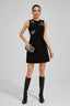 Salma - Black Butterflies Mini Dress