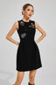 Salma - Black Butterflies Mini Dress