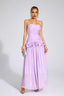 Perdita - Purple Ruffled Maxi Dress