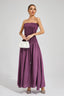 Georgie - Purple Ruched Maxi Dress