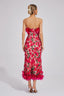 Mariabella - Red Flower Maxi Dress