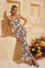 Marylin - Flower Sequin Maxi Dress
