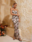 Marylin - Flower Sequin Maxi Dress