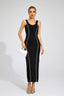 Clementine - Black Pearls Maxi Dress