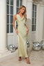 Lillia - Sage Cowl Neck Maxi Dress