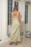 Lillia - Sage Cowl Neck Maxi Dress