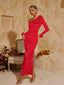 Auria - Flower Ruched Maxi Dress