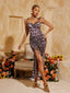 Myah - Leopard Ruched Maxi Dress